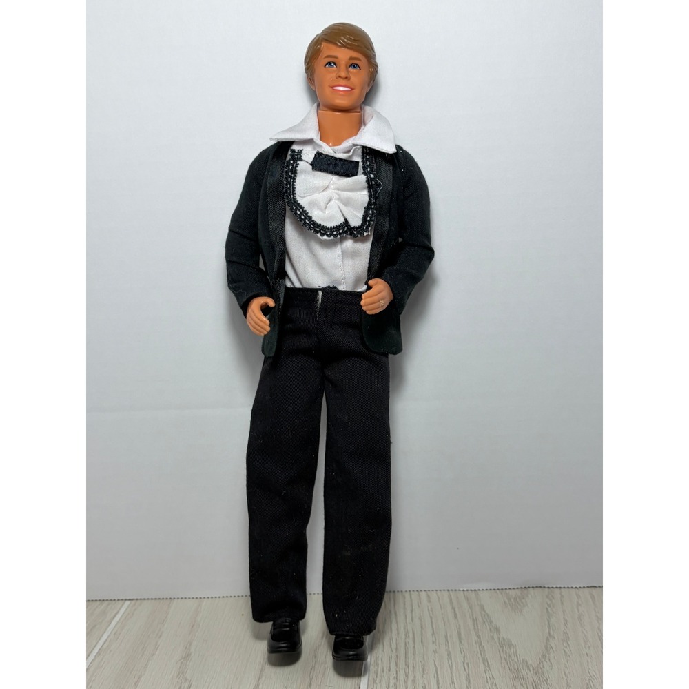 Vintage Mattel Barbie All Star Athlete Heart Family Ken Fashion Doll in Suit Tux